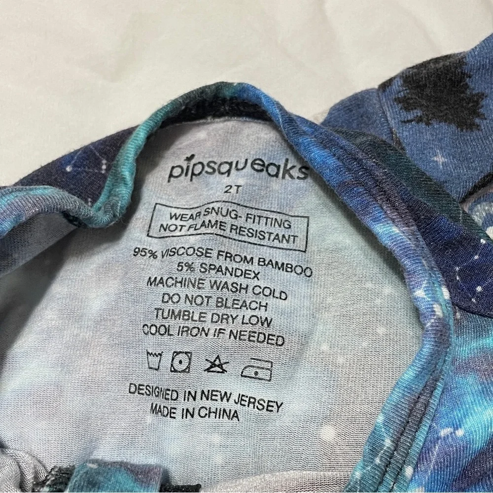 Pipsqueaks Galaxy and Mountain Print One Piece Pajamas
